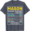 Mason Nutrition Facts Awesome Man T-Shirt