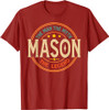MASON The Man The Myth The Legend Vintage Personalized T-Shirt