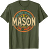 MASON The Man The Myth The Legend Vintage Personalized T-Shirt