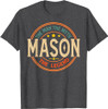 MASON The Man The Myth The Legend Vintage Personalized T-Shirt
