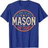 MASON The Man The Myth The Legend Vintage Personalized T-Shirt