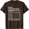 Mason Funny Name Nutritional Facts T-Shirt