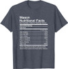 Mason Funny Name Nutritional Facts T-Shirt