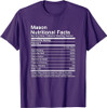 Mason Funny Name Nutritional Facts T-Shirt