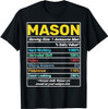 Mason Nutrition Facts Awesome Man Premium T-Shirt