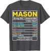Mason Nutrition Facts Awesome Man Premium T-Shirt