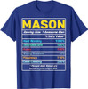 Mason Nutrition Facts Awesome Man Premium T-Shirt