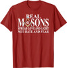 Real Masons Spread Love & Light, Freemason T-Shirt