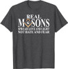 Real Masons Spread Love & Light, Freemason T-Shirt