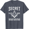 Its Not A Secret Masonic Master Square And Compass Freemason T-Shirt