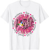 OES Fight Faith Hope Love Support Breast Cancer Awareness T-Shirt