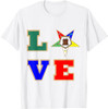 OES Love Sister Order of the Eastern Star Parents' Christmas T-Shirt