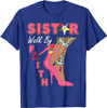 OES SiStar Leopard Walk By Faith Breast Cancer Awareness T-Shirt