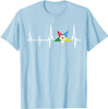 OES Heartbeat Star Order of the Eastern Star Mother's Day T-Shirt