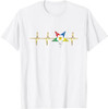 OES shirts for women logo - heartbeat EKG pulse t-shirt