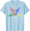 OES Leaves Pattern Colors the Eastern Star Thanksgiving T-Shirt