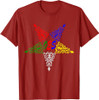 OES Leaves Pattern Colors the Eastern Star Thanksgiving T-Shirt