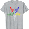 OES Leaves Pattern Colors the Eastern Star Thanksgiving T-Shirt