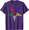 OES Leaves Pattern Colors the Eastern Star Thanksgiving T-Shirt