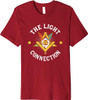Light Connection OES Masonry Masonic Freemason Freemasonry Premium T-Shirt