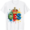 OES Queen Crown Diamond WaterColor Order of the Eastern Star T-Shirt