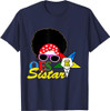OES Afro Sistar Head Band Sunglasses Star Parents' Day T-Shirt
