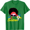 OES Afro Sistar Head Band Sunglasses Star Parents' Day T-Shirt
