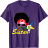 OES Afro Sistar Head Band Sunglasses Star Parents' Day T-Shirt