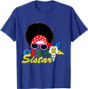 OES Afro Sistar Head Band Sunglasses Star Parents' Day T-Shirt