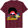 OES Afro Sistar Head Band Sunglasses Star Parents' Day T-Shirt
