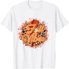 OES Fall Vibes Retro Leopard of the Eastern Star Halloween T-Shirt