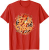 OES Fall Vibes Retro Leopard of the Eastern Star Halloween T-Shirt