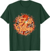 OES Fall Vibes Retro Leopard of the Eastern Star Halloween T-Shirt