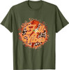 OES Fall Vibes Retro Leopard of the Eastern Star Halloween T-Shirt