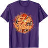OES Fall Vibes Retro Leopard of the Eastern Star Halloween T-Shirt