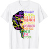 February Shirts for Women African American Black Girl Magic T-Shirt