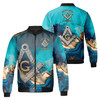 Customized Mansonry Master Mason Marbling Bomber Jacket S-5Xl