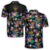Customized Scottish Rite 33 Colorful Palm Leaf Men's Polo Shirt S-5XL