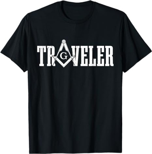 Mason Traveler Masonic Square and Compass T-Shirt