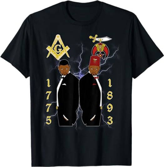 Shriners 1893 Masons 1775 Shrine PHA Mason Brothers Masonic T-Shirt