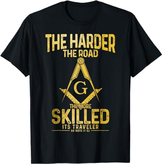 Mason Traveler Square Masonic Compass T-Shirt