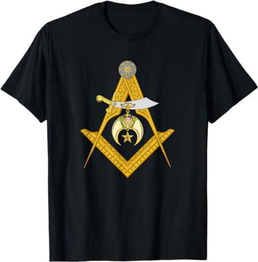 Masonic Square and Compasses Shriners Dad Father's Day T-Shirt