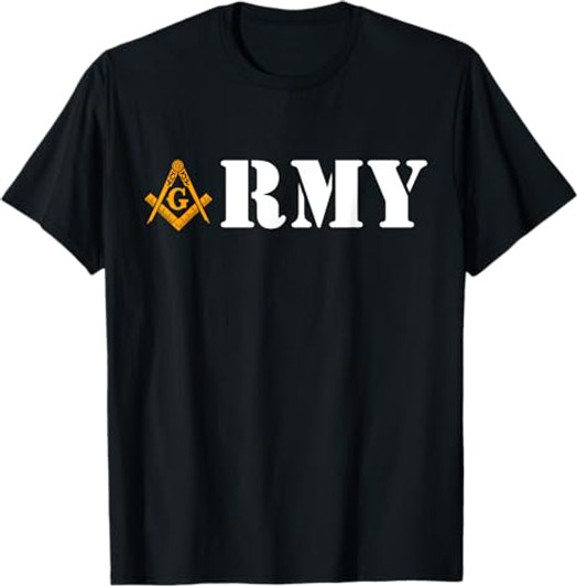Army Masons Armed Forces Flag Day Masonic Father's Day T-Shirt