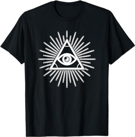 The All Seeing Eye - conspiracy, Freemasonry or Illuminati T-Shirt