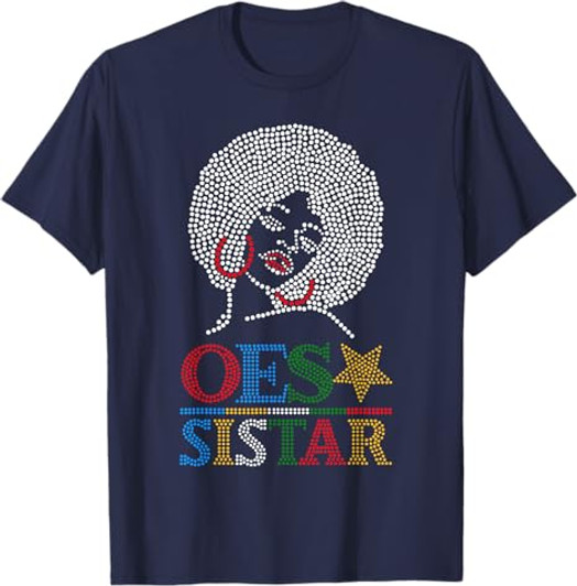 OES SiStar Dot Print Order of Eastern Star Parents' Day Gift T-Shirt