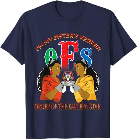 OES Sister's Keeper the Eastern Star Parents Mason Christmas T-Shirt