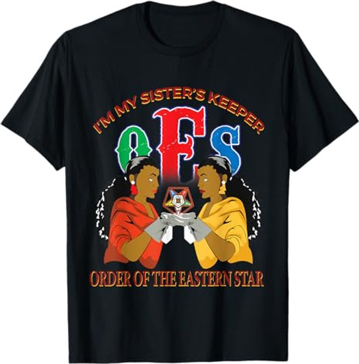 OES Sister's Keeper Eastern Star Parents Mason Christmas T-Shirt