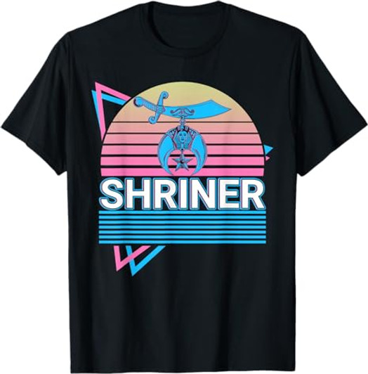 Shriner Retro Freemason Masonic Mystic Shrine T-Shirt