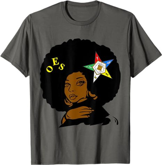 OES Afro Melanin Sister Order the Eastern Star Mother's Day T-Shirt