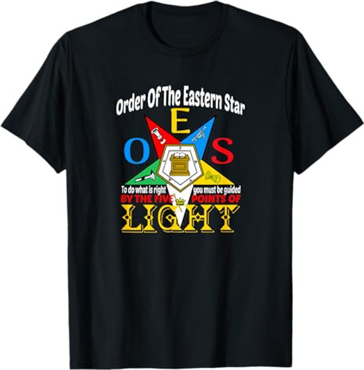 Order Of The Eastern Star OES Guided By The Light Sisterhood T-Shirt